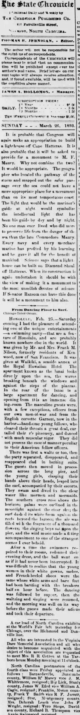 other Newspaper clipping from Mar 26, 1893 5746859