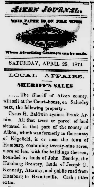other Newspaper clipping from Apr 25, 1874 5747088