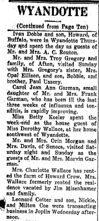 General news Newspaper clipping from Mar 20, 1936 5747213