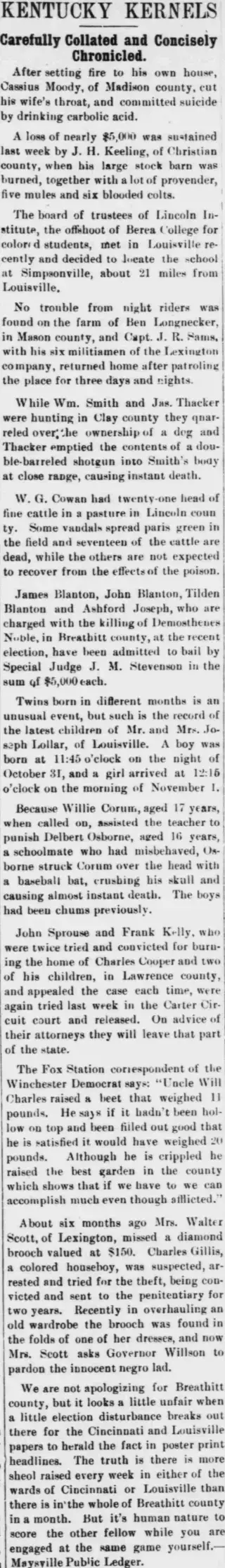 other Newspaper clipping from Nov 18, 1909 5748332