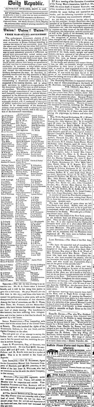 other Newspaper clipping from Sep 8, 1849 5748526
