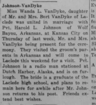 other Newspaper clipping from Jan 28, 1944 5748798
