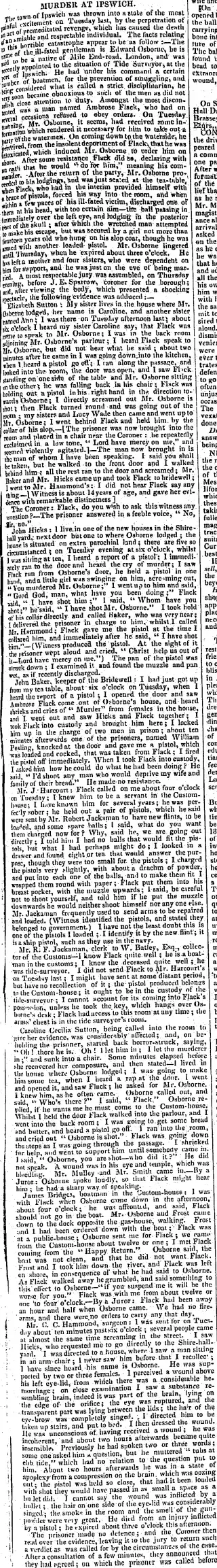 Crime Newspaper clipping from Jul 19, 1831 5748994