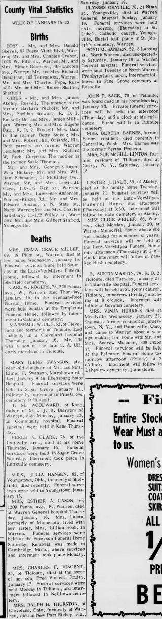 other Newspaper clipping from Jan 23, 1958 5749162