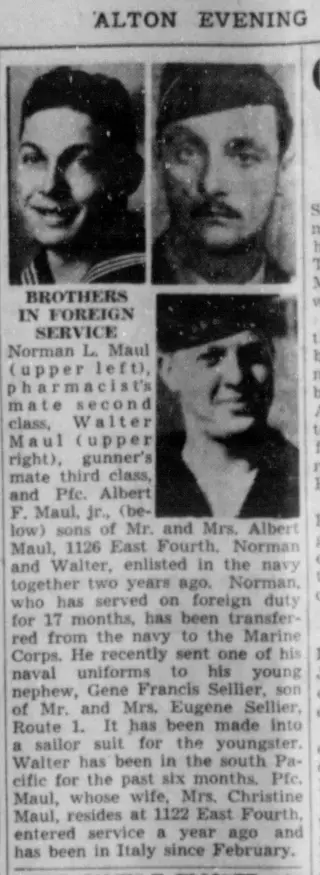 Military Newspaper clipping from Sep 5, 1944 5749770