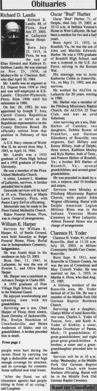 other Newspaper clipping from Jul 30, 2003 5749863