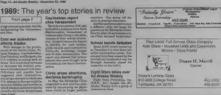 other Newspaper clipping from Dec 22, 1989 5750254
