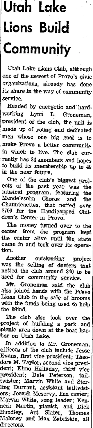 other Newspaper clipping from Feb 26, 1961 5750266