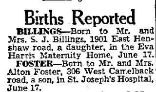Birth Newspaper clipping from Jun 19, 1941 5750290