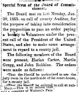 other Newspaper clipping from Feb 9, 1865 5750295