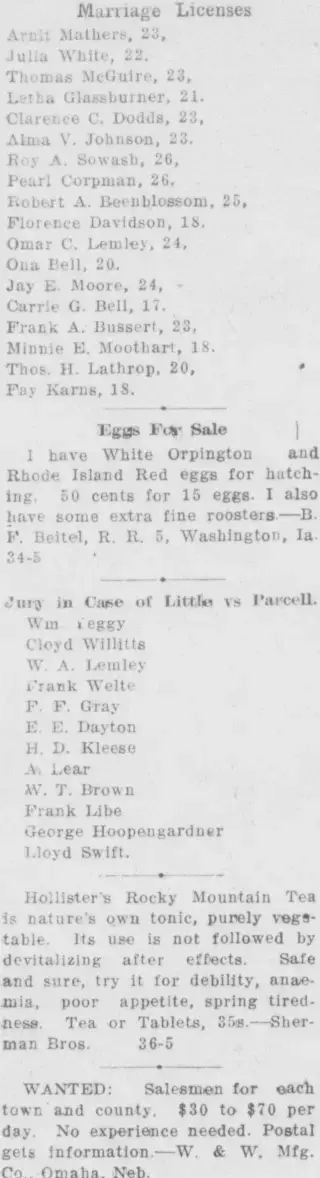 Marriage Newspaper clipping from Apr 1, 1914 5750645