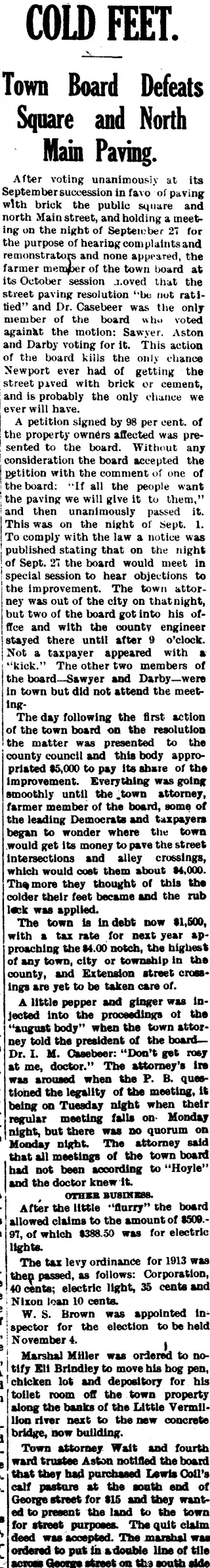 other Newspaper clipping from Oct 15, 1913 5751304