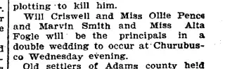 Marriage Newspaper clipping from Jul 28, 1909 5751425
