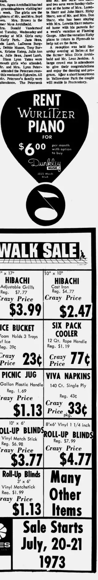 other Newspaper clipping from Jul 19, 1973 5751987