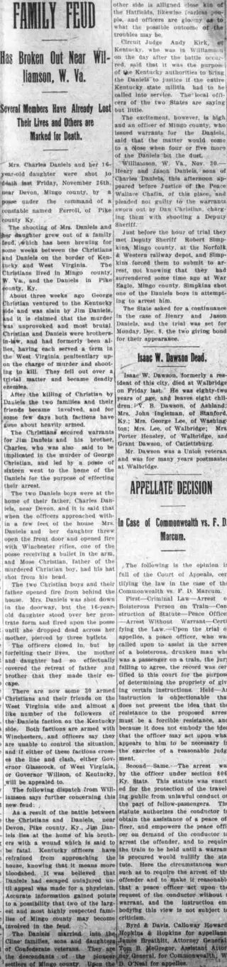 Crime Newspaper clipping from Dec 3, 1909 5751992