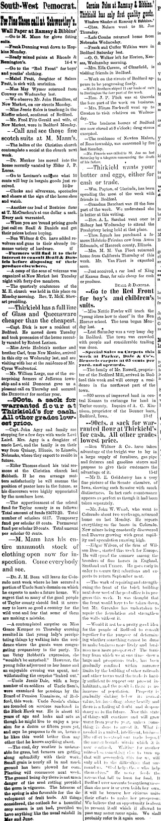 other Newspaper clipping from Apr 20, 1888 5752322