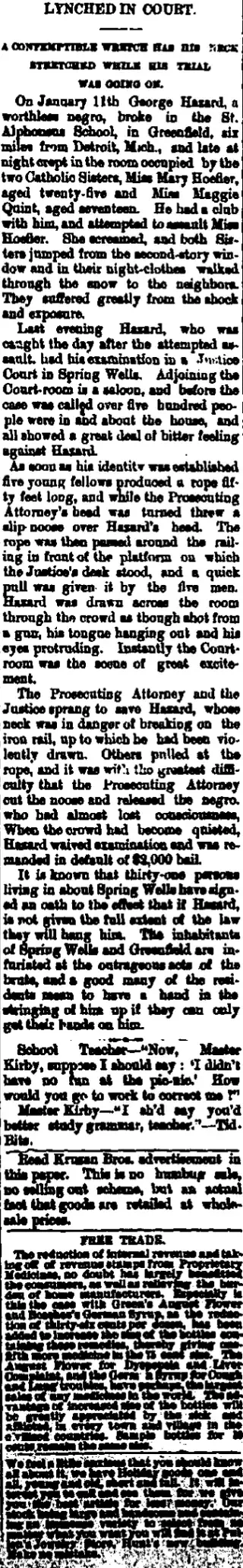 other Newspaper clipping from Jan 22, 1887 5752335