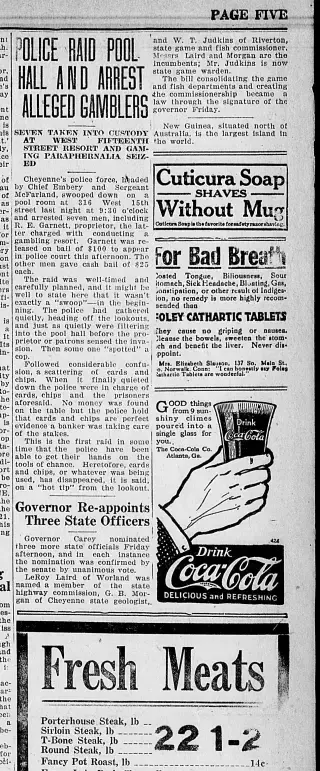 other Newspaper clipping from Feb 19, 1921 5752343