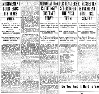 other Newspaper clipping from May 30, 1912 5752404