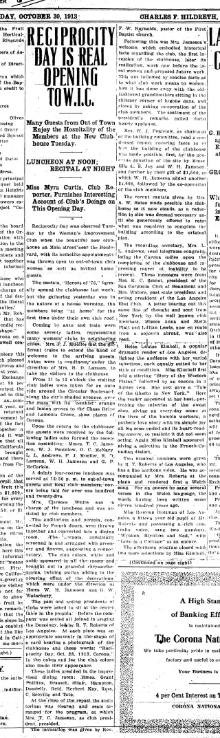 other Newspaper clipping from Oct 30, 1913 5752600