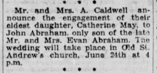 Marriage Newspaper clipping from May 27, 1933 5752758