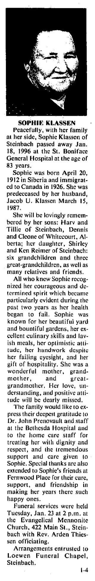 other Newspaper clipping from Jan 24, 1996 5753395