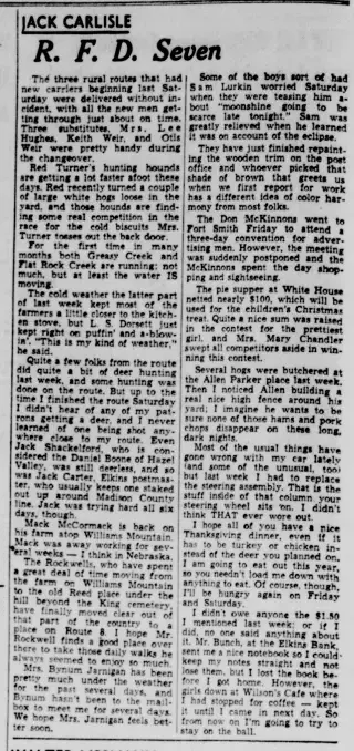 other Newspaper clipping from Nov 19, 1956 5753774