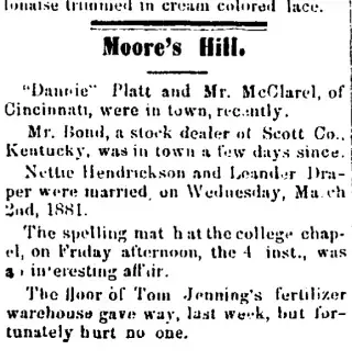 Marriage Newspaper clipping from Mar 17, 1881 5754262