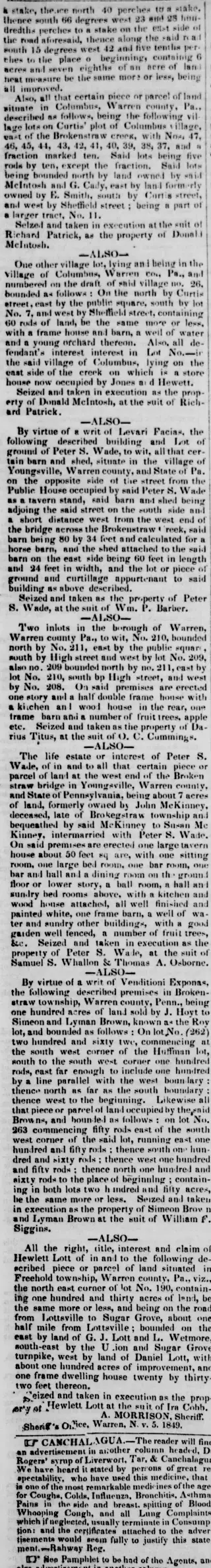 other Newspaper clipping from Nov 27, 1849 5754408