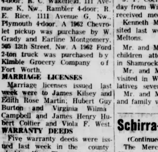 Marriage Newspaper clipping from Sep 30, 1962 5754895