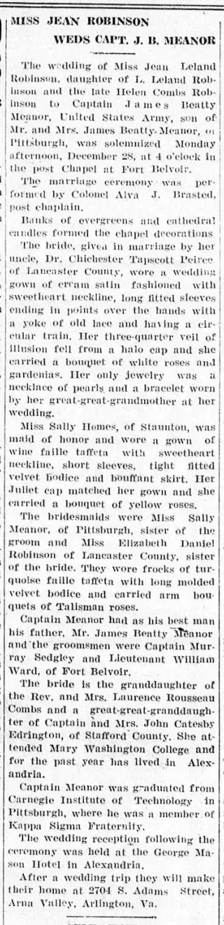 Marriage Newspaper clipping from Jan 7, 1943 5754990