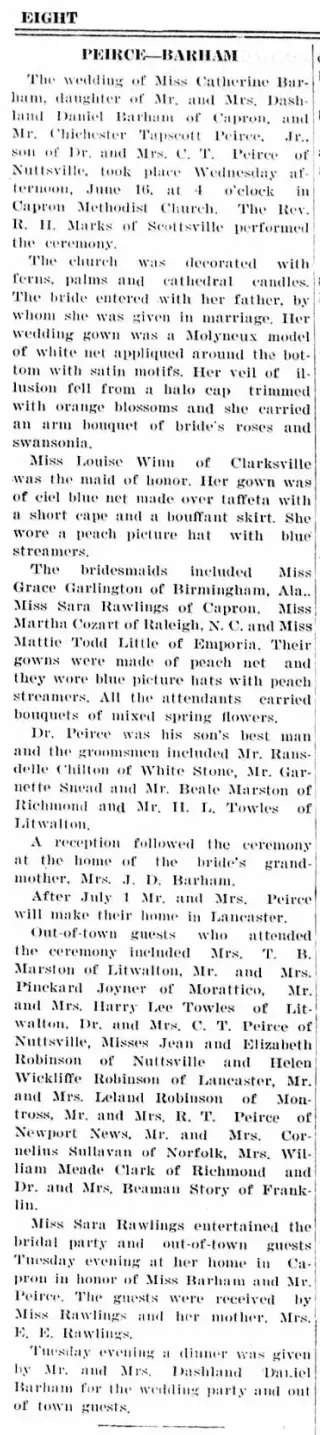 Marriage Newspaper clipping from Jun 24, 1937 5755088