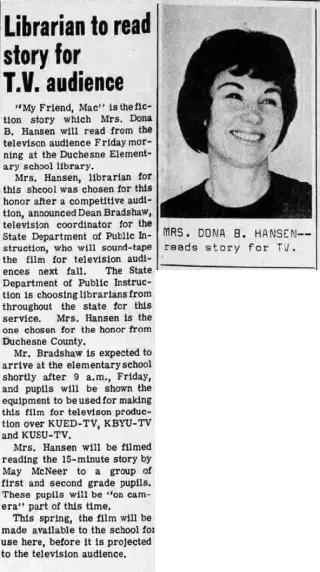 Entertainment Newspaper clipping from Apr 27, 1967 5755100