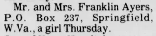 Birth Newspaper clipping from Nov 29, 1986 5755413