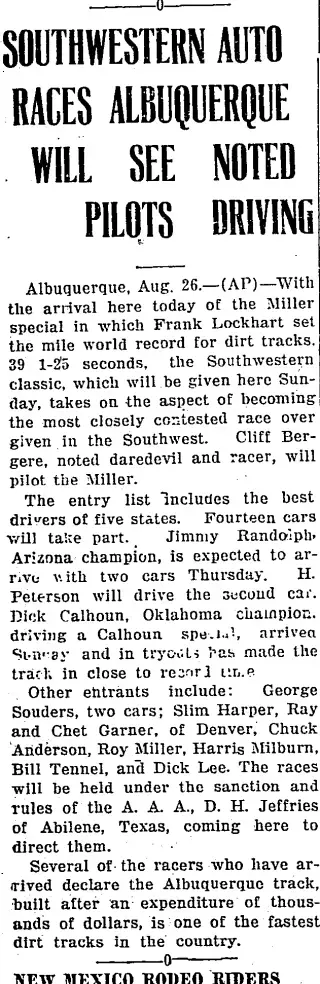 other Newspaper clipping from Aug 26, 1926 5755596