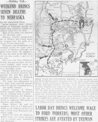 other Newspaper clipping from Sep 5, 1950 5755723