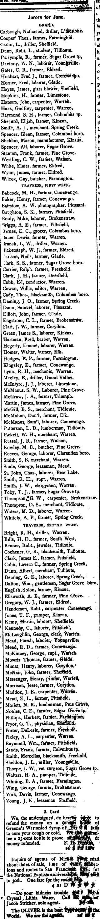 Business Newspaper clipping from May 8, 1899 5755779