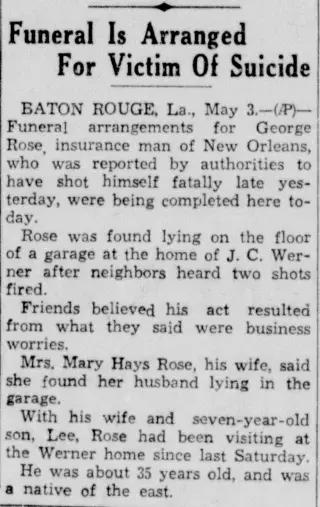 other Newspaper clipping from May 3, 1934 5756134