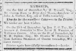 other Newspaper clipping from Dec 29, 1860 5756761