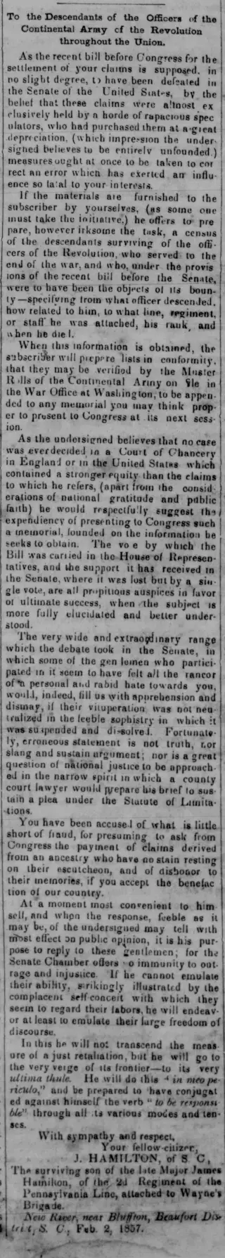 other Newspaper clipping from Feb 25, 1857 5757208