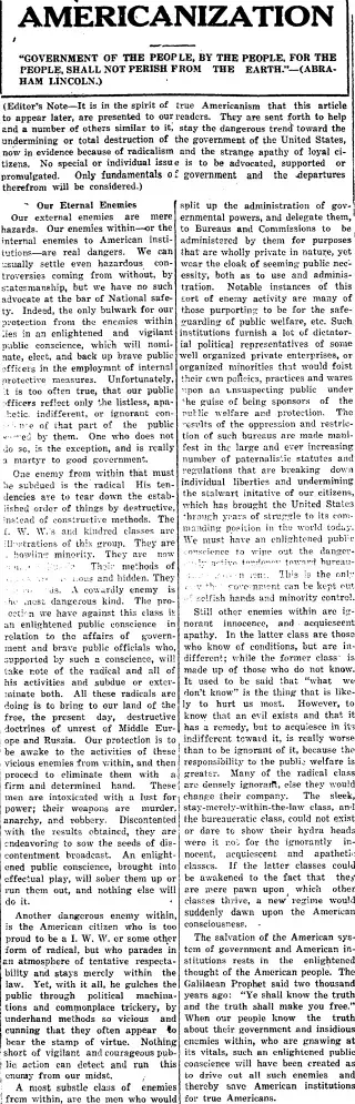 other Newspaper clipping from Nov 27, 1922 5757258