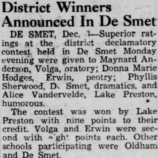 other Newspaper clipping from Dec 3, 1943 5757384