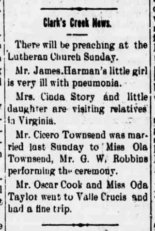 Marriage Newspaper clipping from Jan 30, 1919 5757631