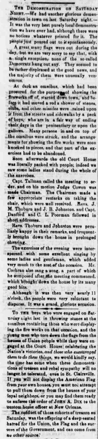 other Newspaper clipping from Apr 13, 1865 5758288