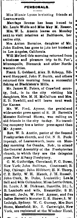other Newspaper clipping from May 14, 1887 5758302