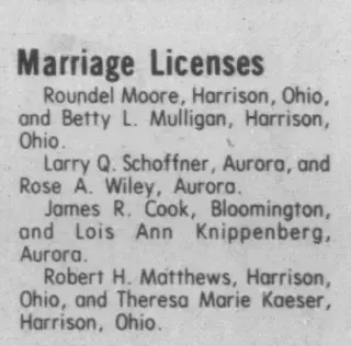 Marriage Newspaper clipping from Sep 3, 1975 5758769