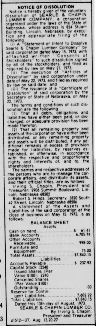 other Newspaper clipping from Aug 13, 1973 5758814