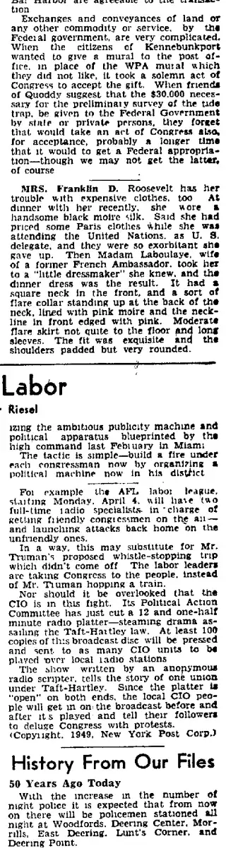 other Newspaper clipping from Apr 6, 1949 5759019