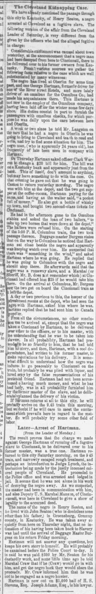 Crime Newspaper clipping from Nov 15, 1859 5759840