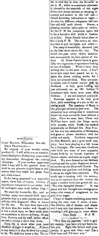 other Newspaper clipping from Nov 15, 1861 5760068